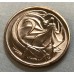 AUSTRALIA 1990 . TWO 2 CENTS COIN . FRILLED NECK LIZARD